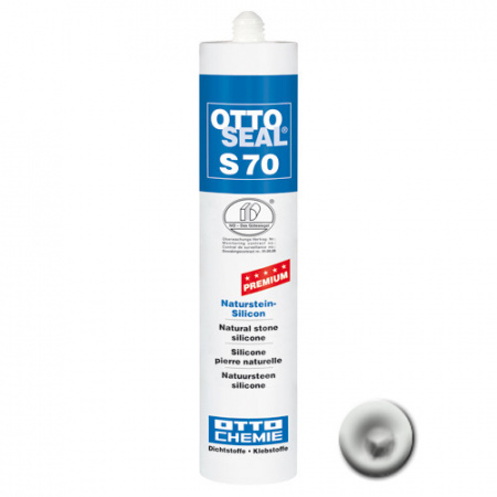 Нейтральный силиконовый герметик для камня и мрамора OTTOSEAL S70 PREMIUM С230 (туманный), 310мл