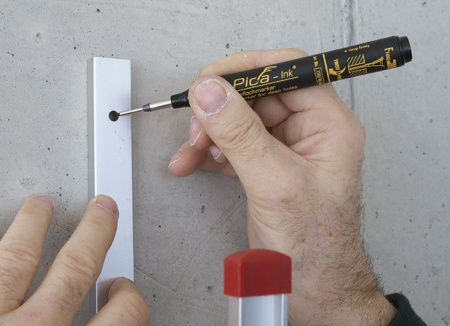 PICA-MARKER 150/46 Строительный маркер для глубоких отверстий Pica - Ink (Черный)