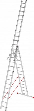 Лестница алюминиевая трехсекционная VIRA NV4230 артикул 4230314