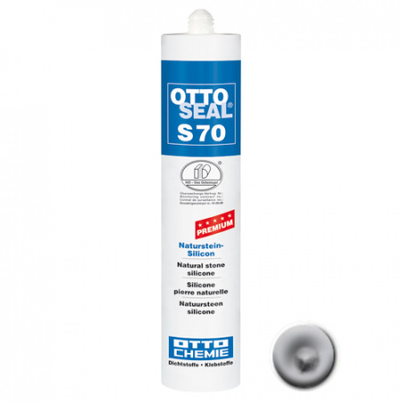 Нейтральный силиконовый герметик для камня и мрамора OTTOSEAL S70 PREMIUM С43 (манхетен), 310мл