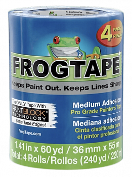 Клейкая лента Синяя FrogTape Pro Grade 4 Roll multi-puck