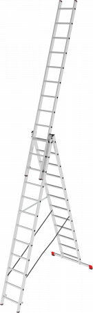 Лестница алюминиевая многофункциональная трехсекционная NV2230 артикул 2230312