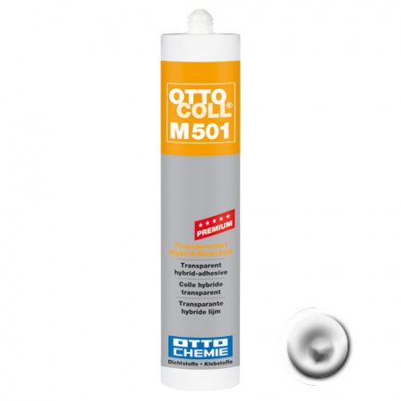 Профессиональный силановый клей-герметик для бассейнов OTTOCOLL M501 С00 (прозрачный), 310мл