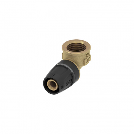 TECE  Уголок соединительный 90° с муфтой, латунь 20 × Rp 1/2"  8710203