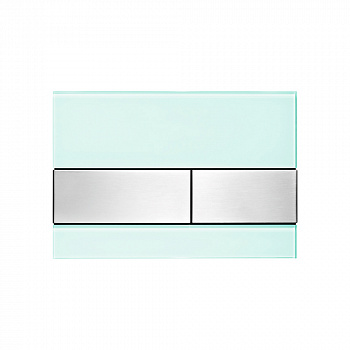 TECE TECEsquare панель смыва с двумя клавишами стеклянная Сталь зеленый 9240804