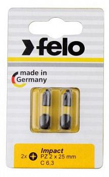 Бита ударная серия Impact TX 10X25, 2 шт на блистере FELO 02610241