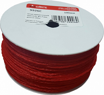 Шнур разметочный красный, Ø 1,7 мм, CORTE