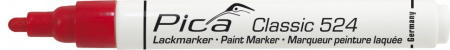 PICA-MARKER 524/40 Маркер строительный с краской, красный, круглый наконечник (2-4 мм)