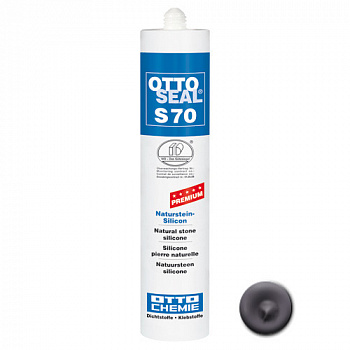 Нейтральный силиконовый герметик для камня и мрамора OTTOSEAL S70 PREMIUM С1390 (лабрадор голубой), 310мл