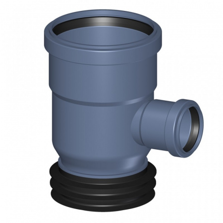 POLO-KAL  Шумопоглощающий тройник  «трубный конец-раструб» 87,5° 110/110/50  01943