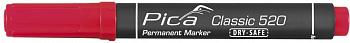 PICA-MARKER 520/40 Маркер DRY-SAFE красный (1-4 мм)
