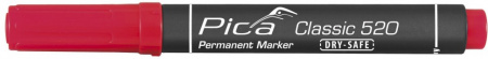 PICA-MARKER 520/40 Маркер DRY-SAFE красный (1-4 мм)