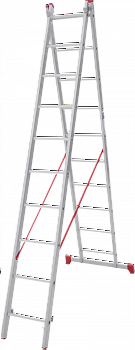 Лестница алюминиевая многофункциональная двухсекционная NV2220 артикул 2220210