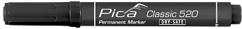 PICA-MARKER 520/46 Маркер DRY-SAFE черный (1-4 мм)