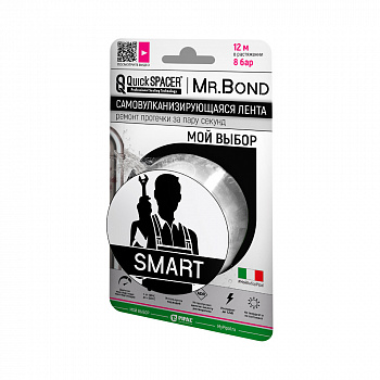 Pipal mrBond  Универсальное средство для оперативного ремонта  QuickSPACER® Mr.Bond® SMART 8 бар, 25,4 мм белый  201250001