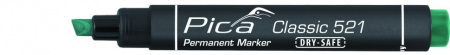 PICA-MARKER 521/36 Маркер строительный DRY-SAFE зеленый, скошенный наконечник (2-6 мм)