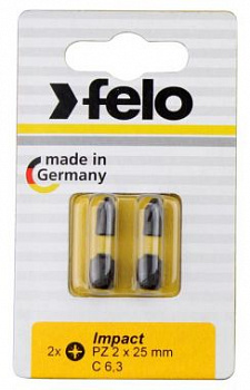 Бита крестовая ударная серия Impact PZ 3X50 на блистере FELO 03103541