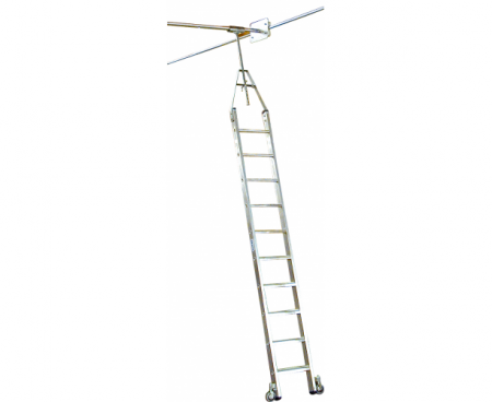 Стеллажная двухрядная лестница