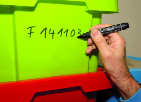 PICA-MARKER 521/40 Маркер строительный DRY-SAFE красный, скошенный наконечник (2-6 мм)
