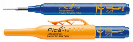 PICA-MARKER 150/41 Строительный маркер для глубоких отверстий Pica - Ink (Синий)
