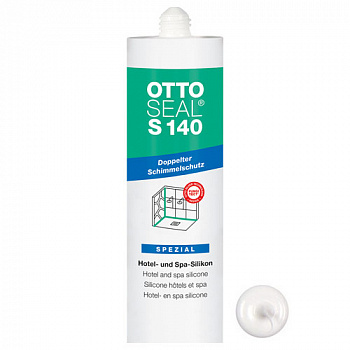 Профессиональный силиконовый герметик для СПА, гостиниц и хамамов OTTOSEAL S140 SPEZIAL  C116 (белоснежный), 310мл