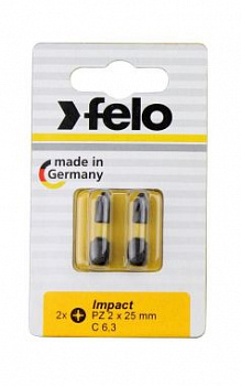 Бита ударная серия Impact PH 2х25, 2 шт в блистере FELO 022 022 41