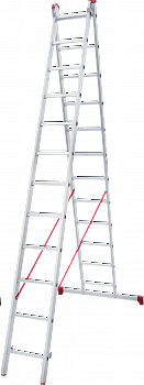 Лестница алюминиевая многофункциональная двухсекционная NV2220 артикул 2220212