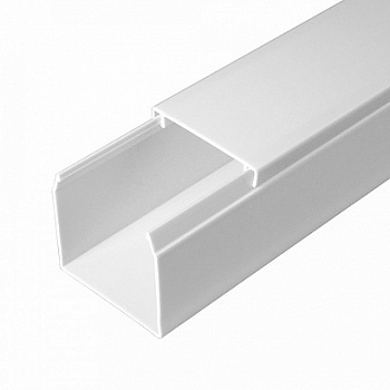 Кабель-канал белый 2-й замок в п/э 40х40 (60м/уп) Промрукав
