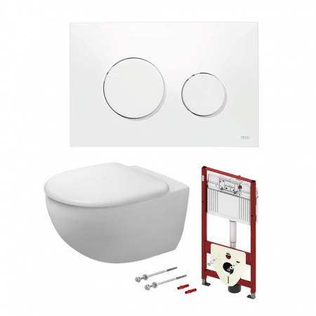 TECE  Комплект с панелью смыва TECEloop AntiBac и унитазом Duravit Architec Rimless®  1000101