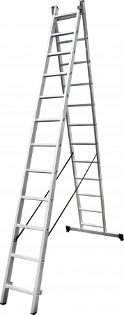 Лестница алюминиевая двухсекционная VIRA NV4220 артикул 4220212