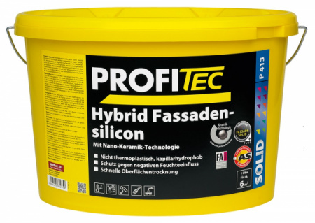 Краска PROFI Tec P413  weiss Hybrid Fassadensilicon,  1 л
