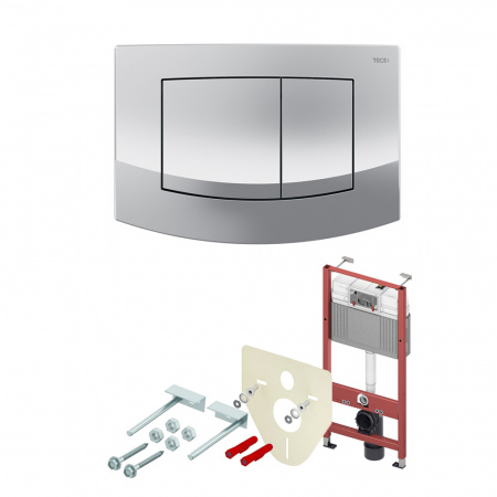TECE TECEambia  Комплект TECEbase 2.0 c кронштейнами панель Ambia хром глянцевая хром  K447226