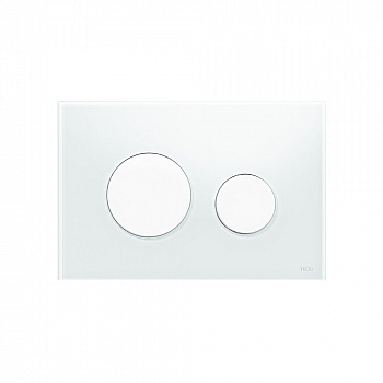 TECE TECEloop панель смыва с двумя клавишами стеклянная Белый 9240650