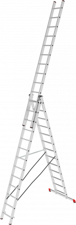 Лестница алюминиевая многофункциональная трехсекционная NV2230 артикул 2230313