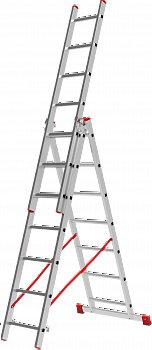 Лестница алюминиевая трехсекционная VIRA NV4230 артикул 4230307