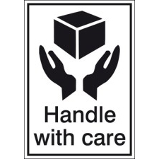 Маркировка упаковки Обращаться с осторожностью, легенда Handle with care