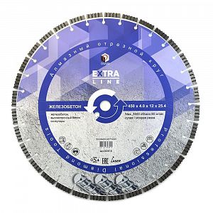 Алмазный диск DIAM Железобетон Extra Line 450x4.0x12x25,4 000615
