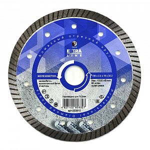 Алмазный диск DIAM Turbo Железобетон Extra Line 150x2.2x10x22.2 000610