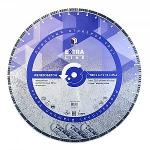Алмазный диск DIAM Железобетон Extra Line 600x4.7x12x25,4 000617