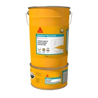 Цветное покрытие Sika floor®- 264 EpoxyCoat для создания наливного пола и его покраски RAL 7032