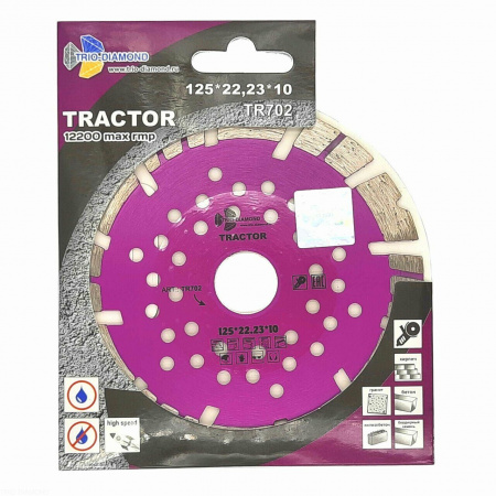 Диск алмазный отрезной 125*22,23*10 серия Tractor TR702