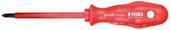 Отвёртка диэлектрическая, серия 614, PH 2, 100х6,0 FELO 614 203 90