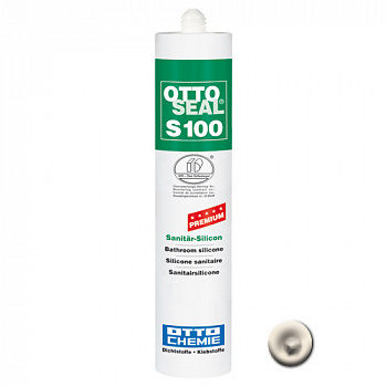 Профессиональный универсальный силиконовый герметик OTTOSEAL S100 PREMIUM С69 (белая смесь), 300мл