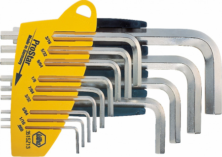 Набор ключей Wiha ProStar Шестигранник, 13 предметов (дюймовое исполнение)