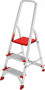 Профессиональная алюминиевая стремянка со ступенями 130 мм и металлическими стяжками NV 3119 артикул 3119103