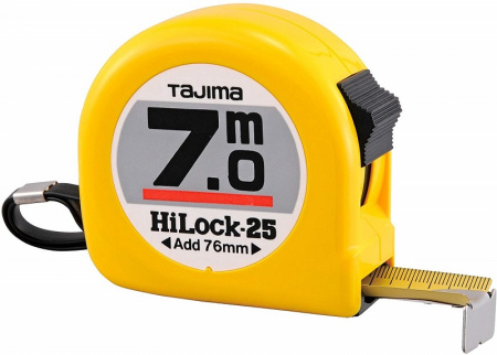 Рулетка TAJIMA HI LOCK 7м/25мм H5P70MY