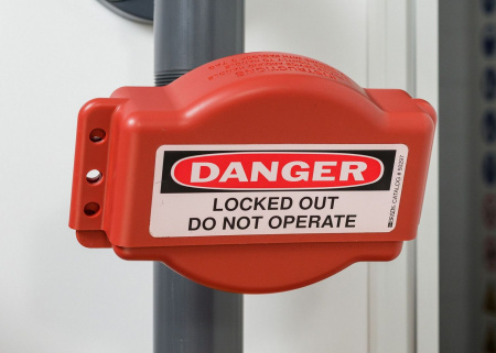 Блокиратор вентилей и задвижек раздвижной