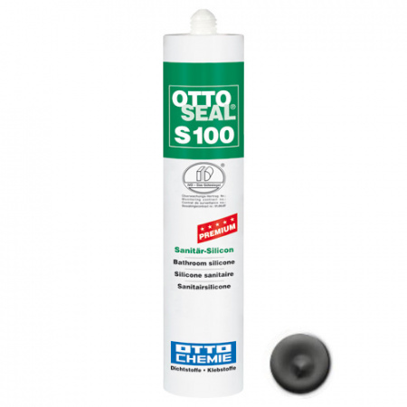 Профессиональный универсальный силиконовый герметик OTTOSEAL S100 PREMIUM С67 (антрацит), 300мл