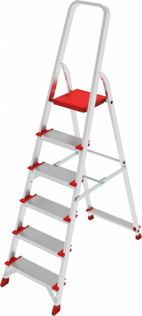 Профессиональная алюминиевая стремянка со ступенями 130 мм и металлическими стяжками NV 3119 артикул 3119107
