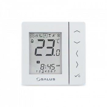 SALUS EXPERT  Проводной электронный терморегулятор 220В белый  VS30W